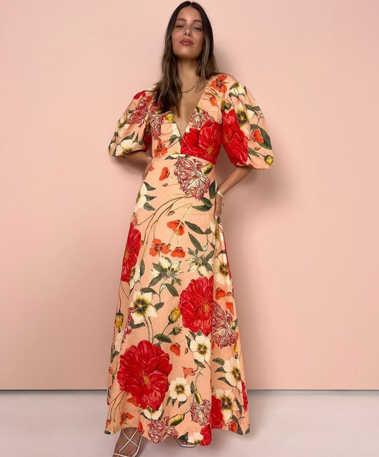 By Nicola Bolero Maxi Dress Floral